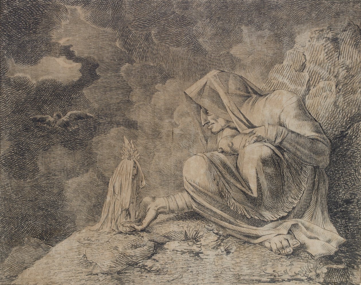 The Witch and the Mandrake, omkring 1812 af Johann Heinrich Füssli