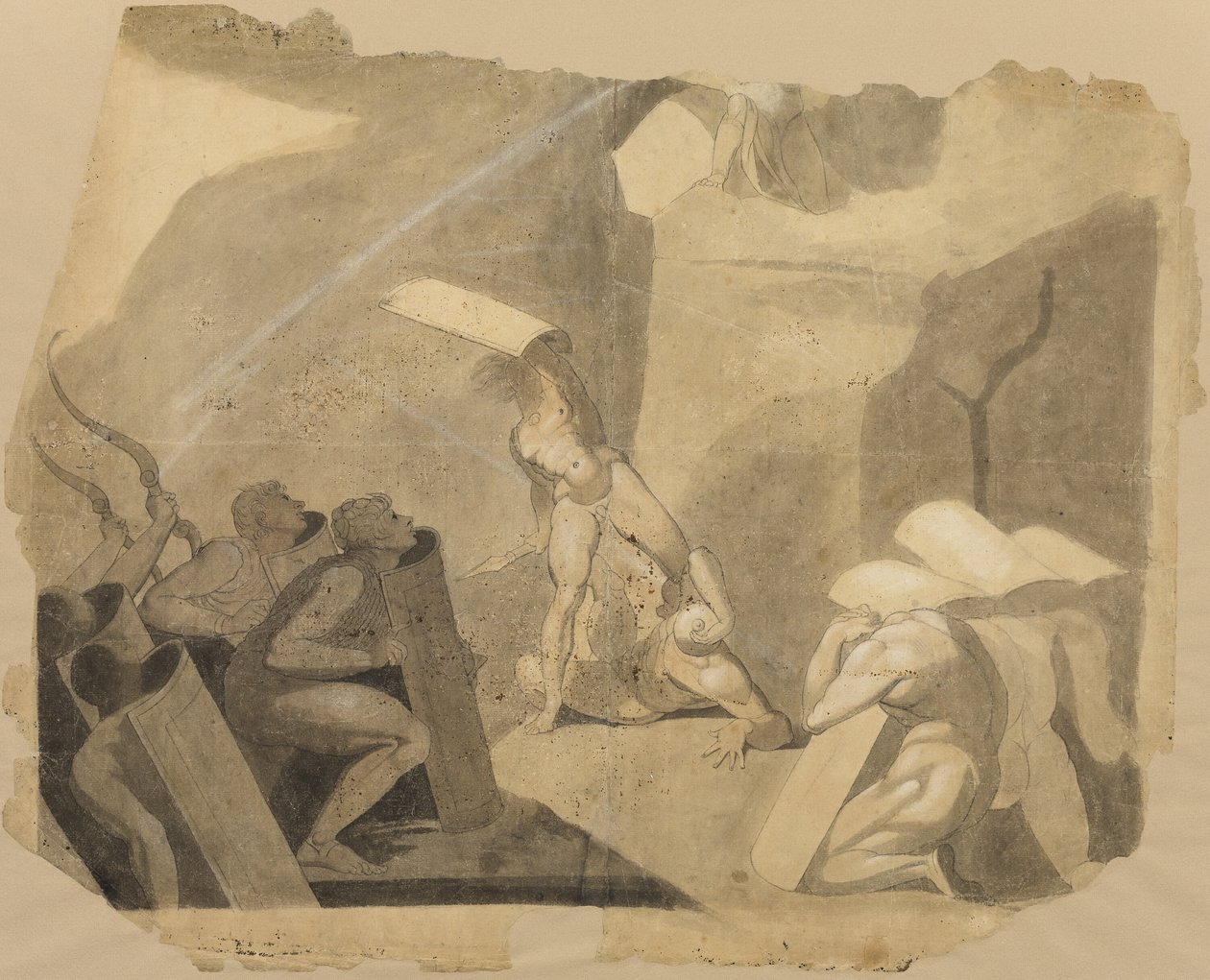 Titans stormer Olympen af Johann Heinrich Füssli