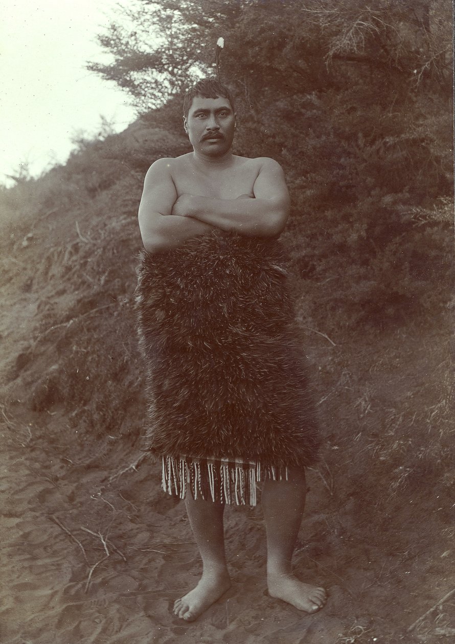Maori-studie, ca. 1910 (sølvgelatineprint) af Henry Gaze