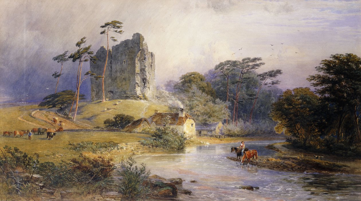 Thirlwall Castle, Northumberland, af Henry George Hine