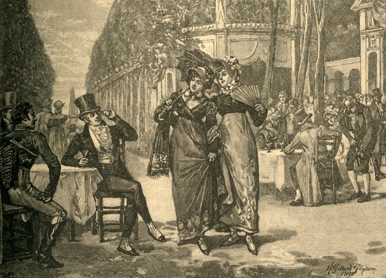 Beaus and Belles of the Regency periode, begyndelsen af det 19. århundrede c1890. af Henry Gillard Glindoni