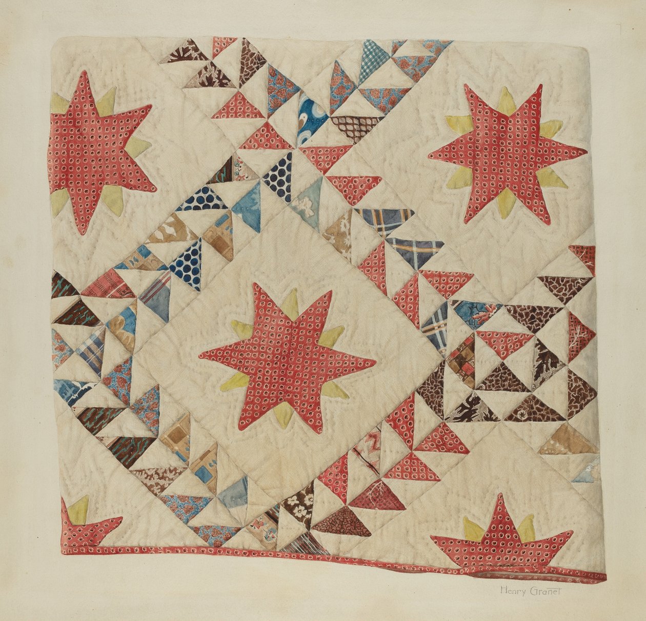 Quilt (stjerne og trekant) af Henry Granet