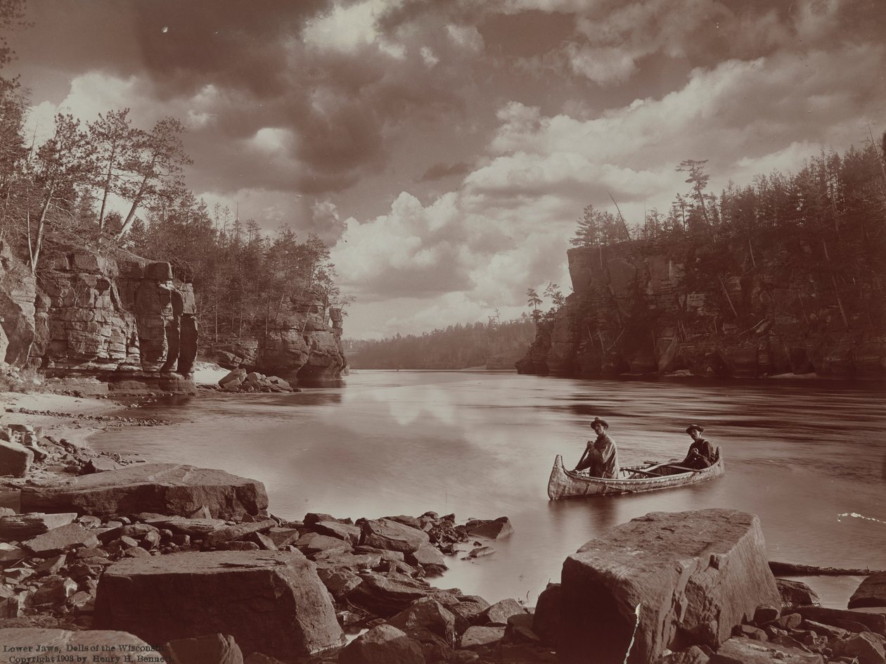Lower Jaws, Dells of the Wisconsin,1903 (foto) af Henry Hamilton Bennett