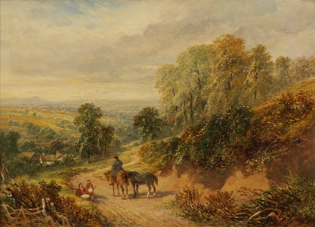 På heden ved Old Storridge, Worcestershire af Henry Harris Lines