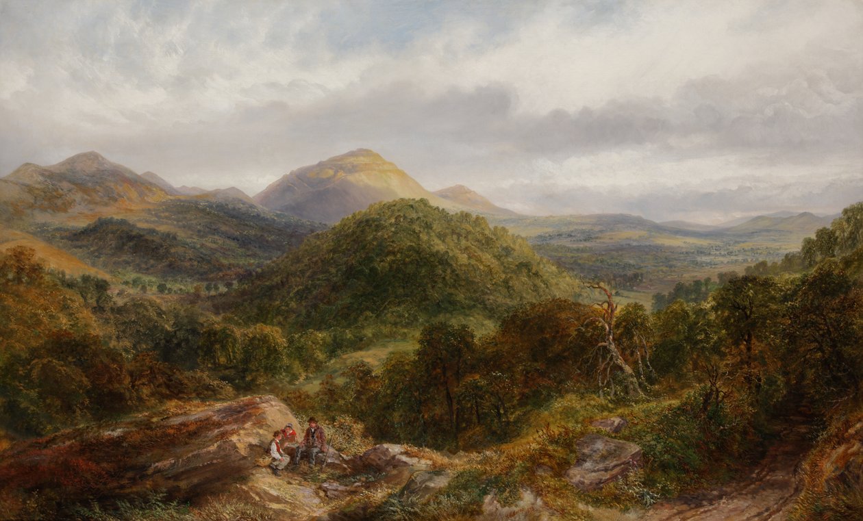 Den britiske lejr og Herefordshire Beacon, 1872 af Henry Harris Lines