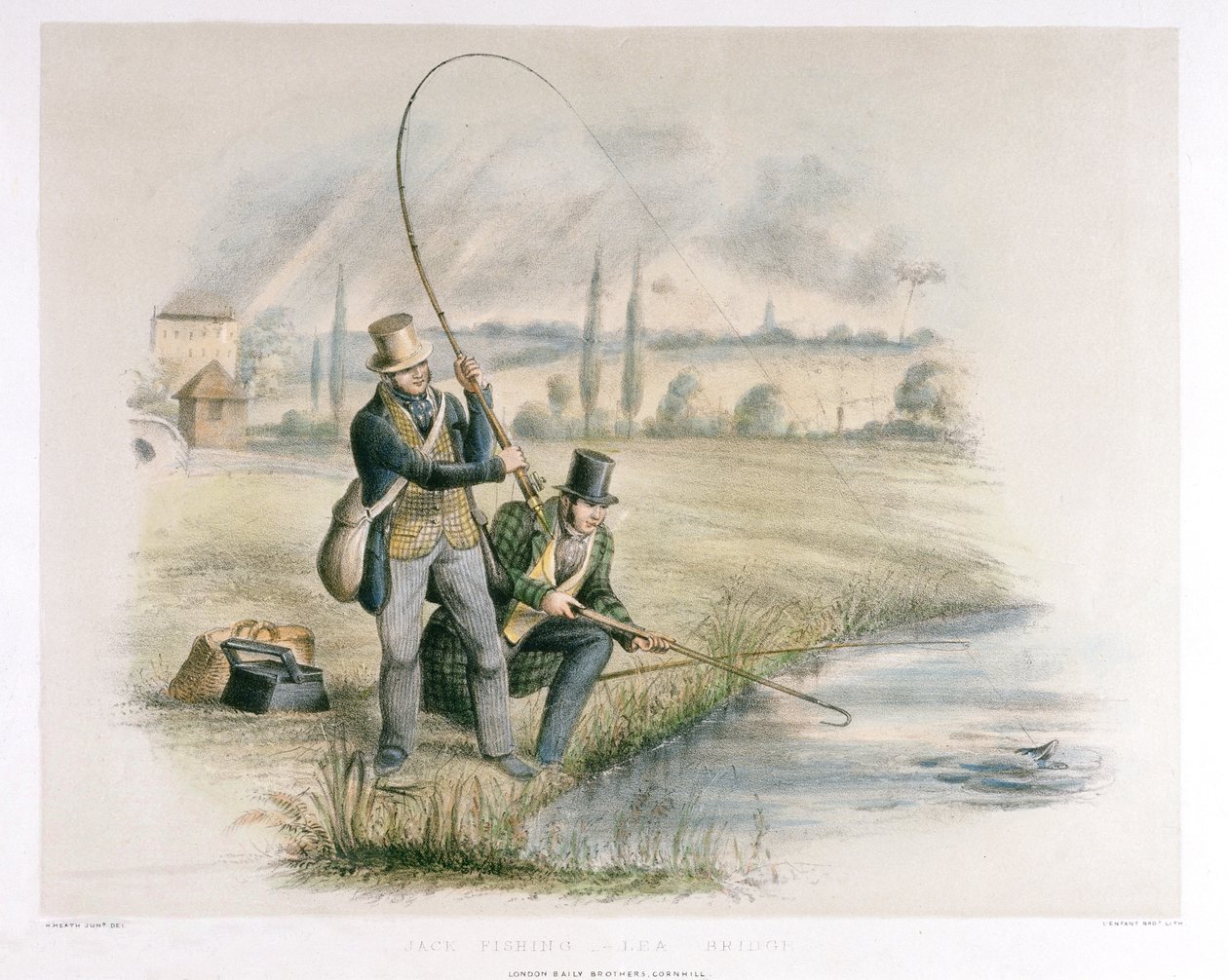 Jack Fishing, Lea Bridge, fra et sæt på seks billeder af 