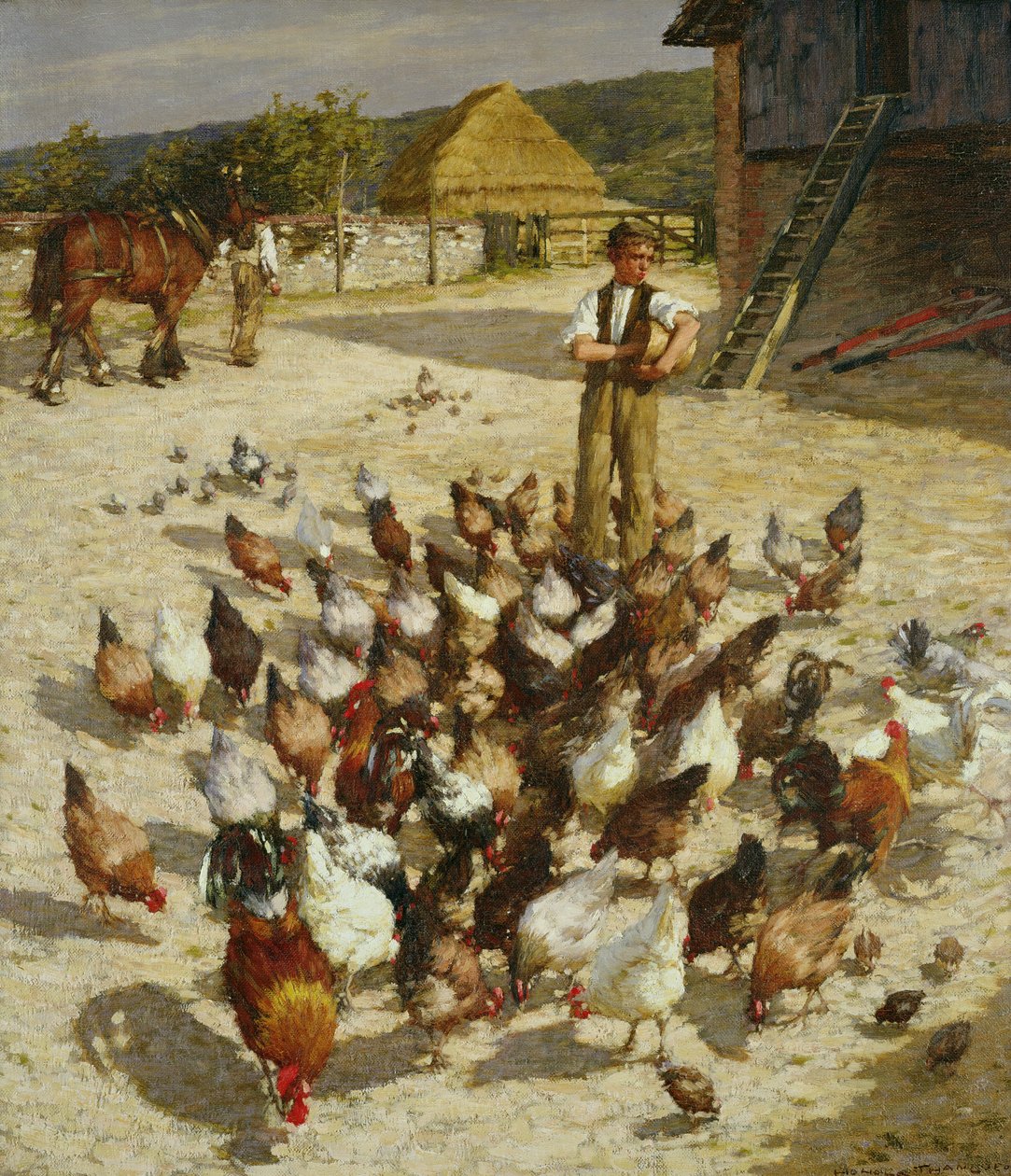 En gård i Sussex af Henry Herbert La Thangue