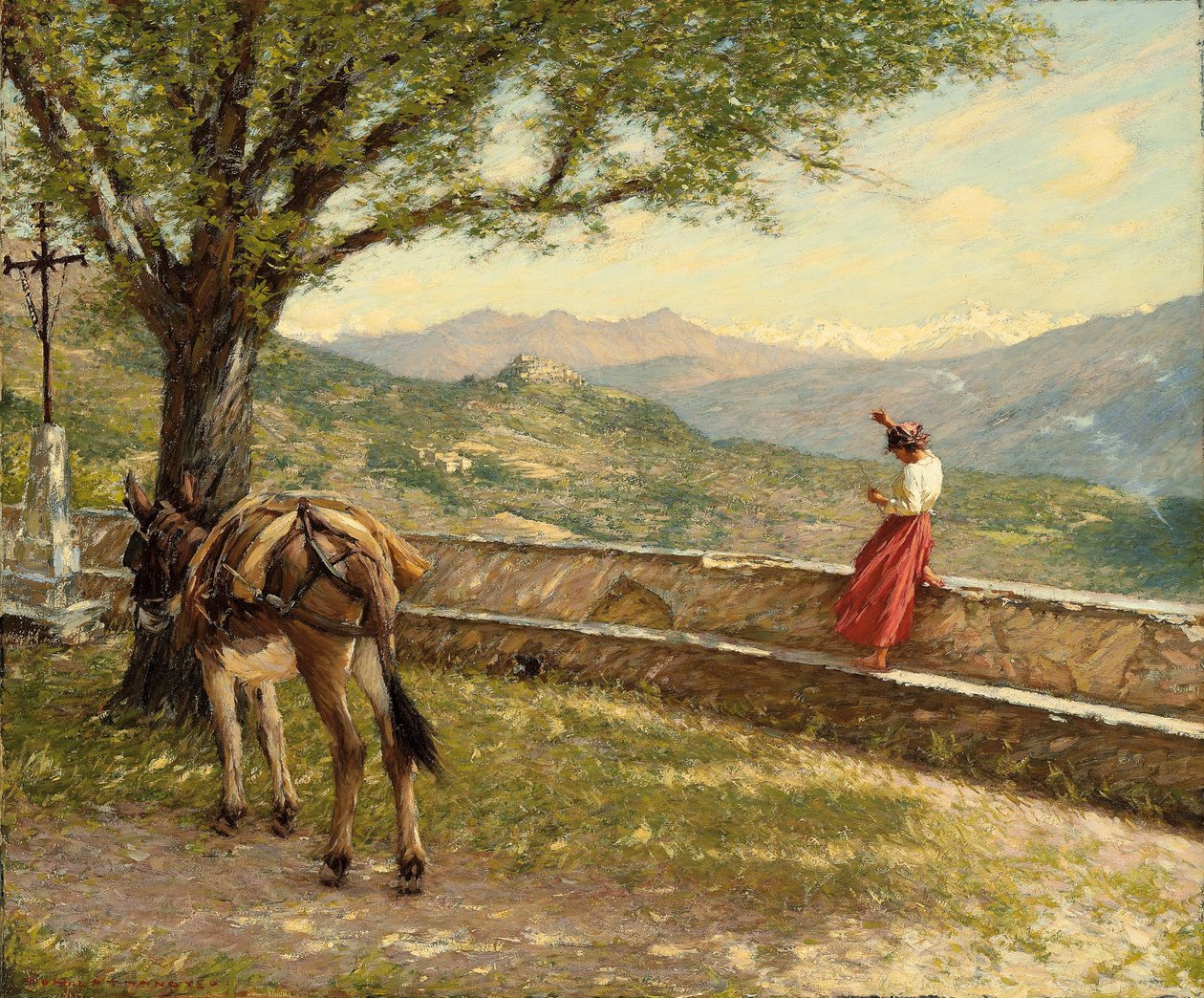 Kalder til dalen af Henry Herbert La Thangue