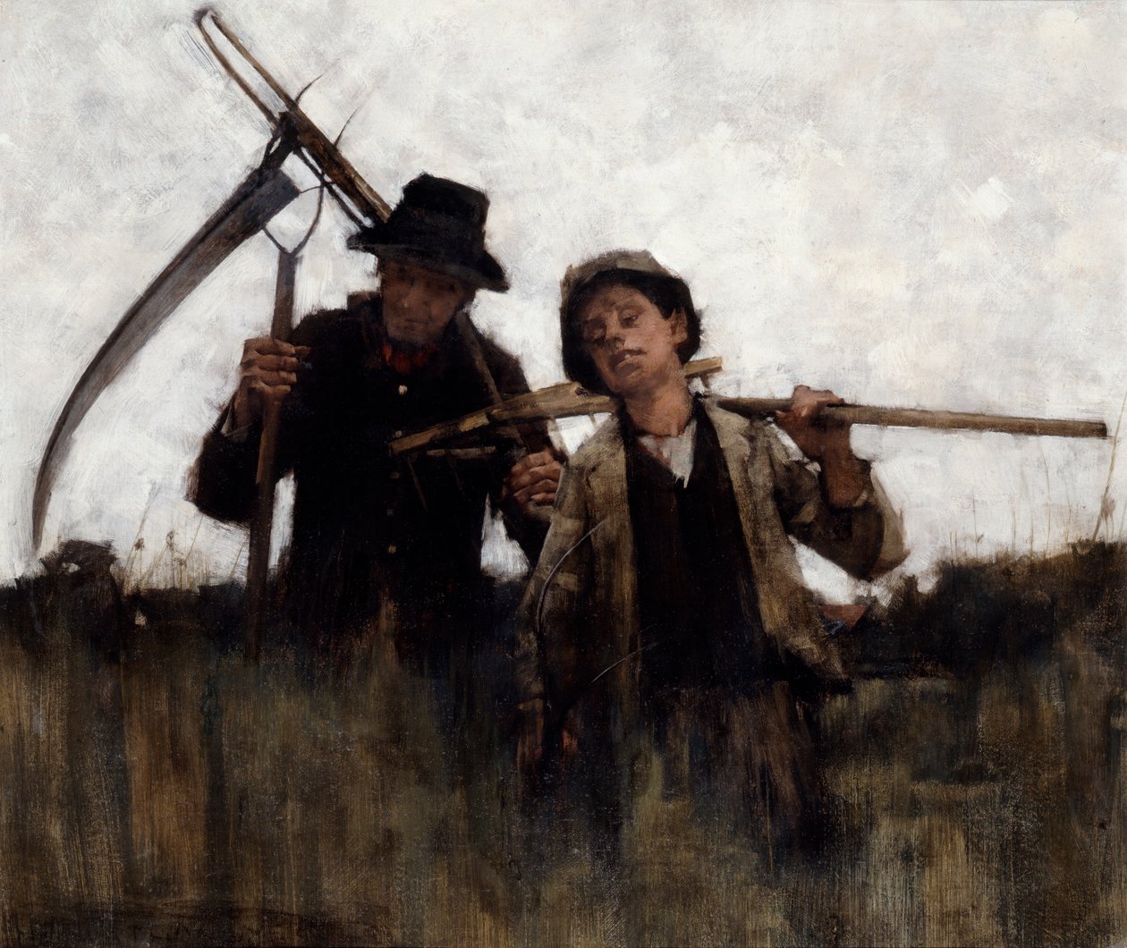 Landarbejdere, 1875-1929 af Henry Herbert La Thangue