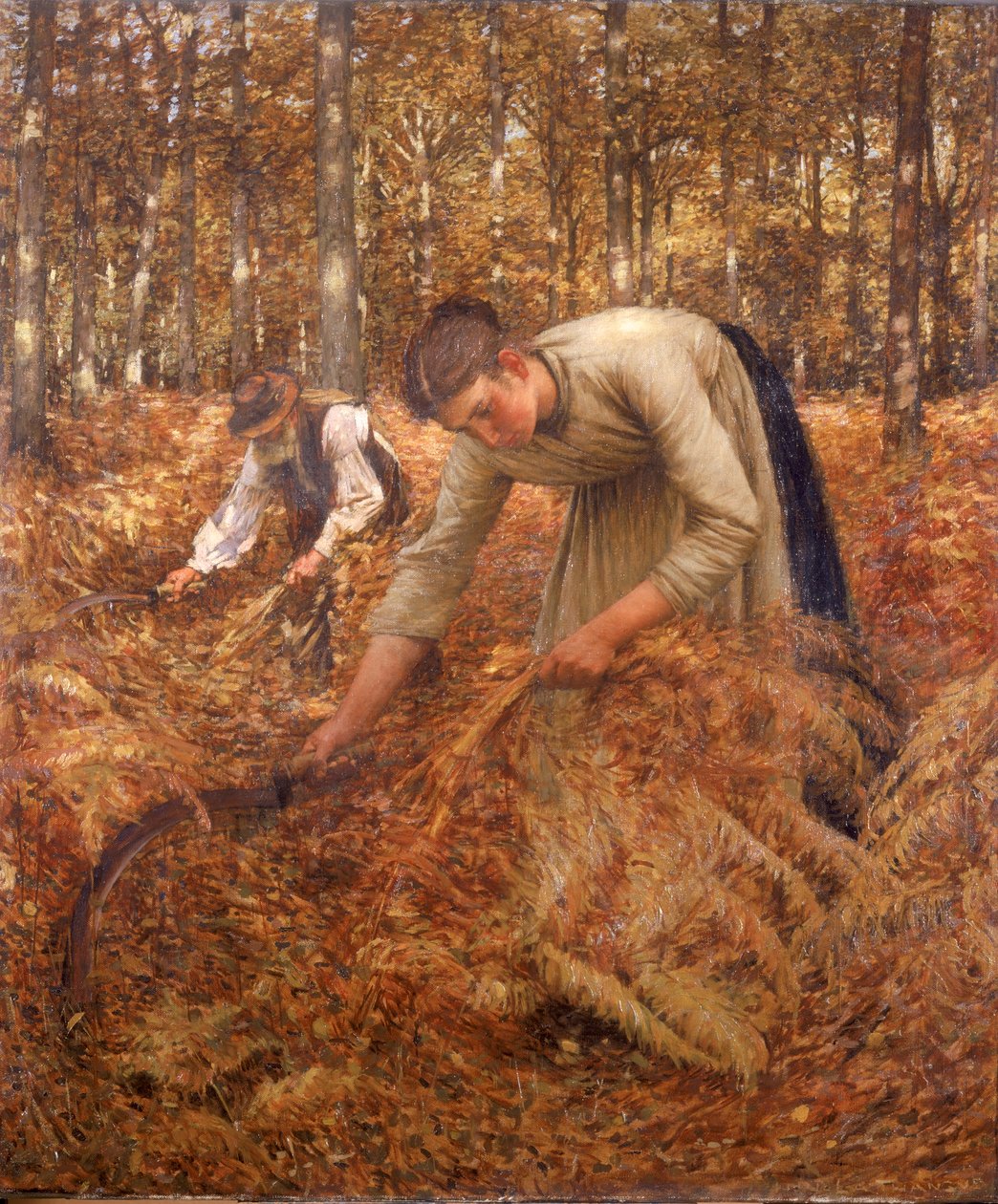 Indsamling af Bracken, ca.1899 af Henry Herbert La Thangue