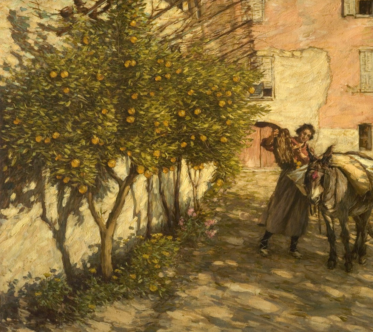 Indsamling af appelsiner, 1929 af Henry Herbert La Thangue