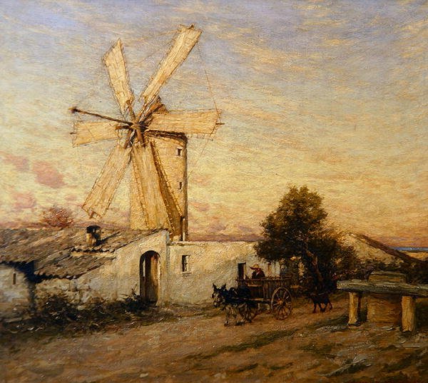 Måneopgang i Spanien, Buger, Mallorca af Henry Herbert La Thangue