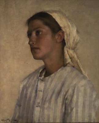 Portræt af en pige af Henry Herbert La Thangue