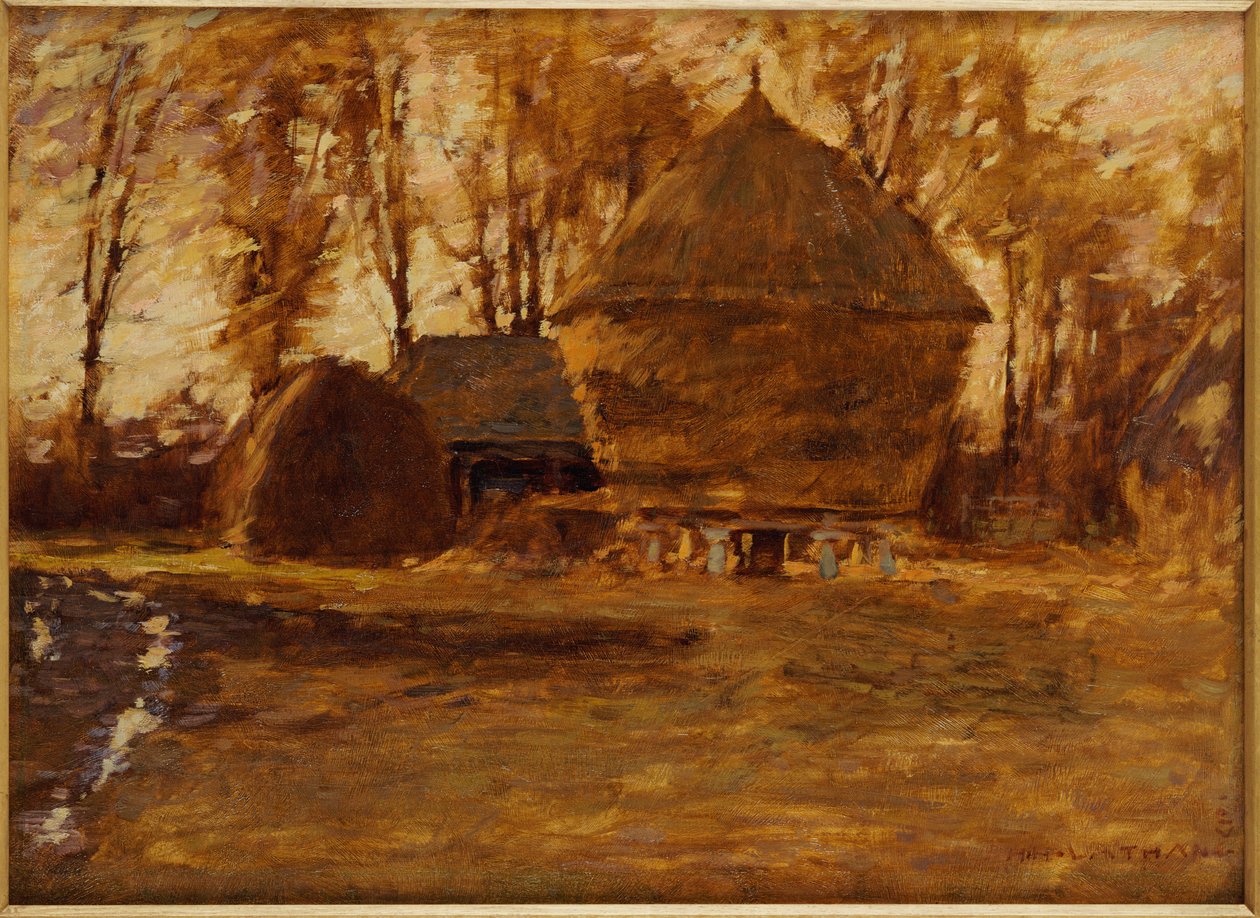 Sussex Hayricks, 1917 af Henry Herbert La Thangue