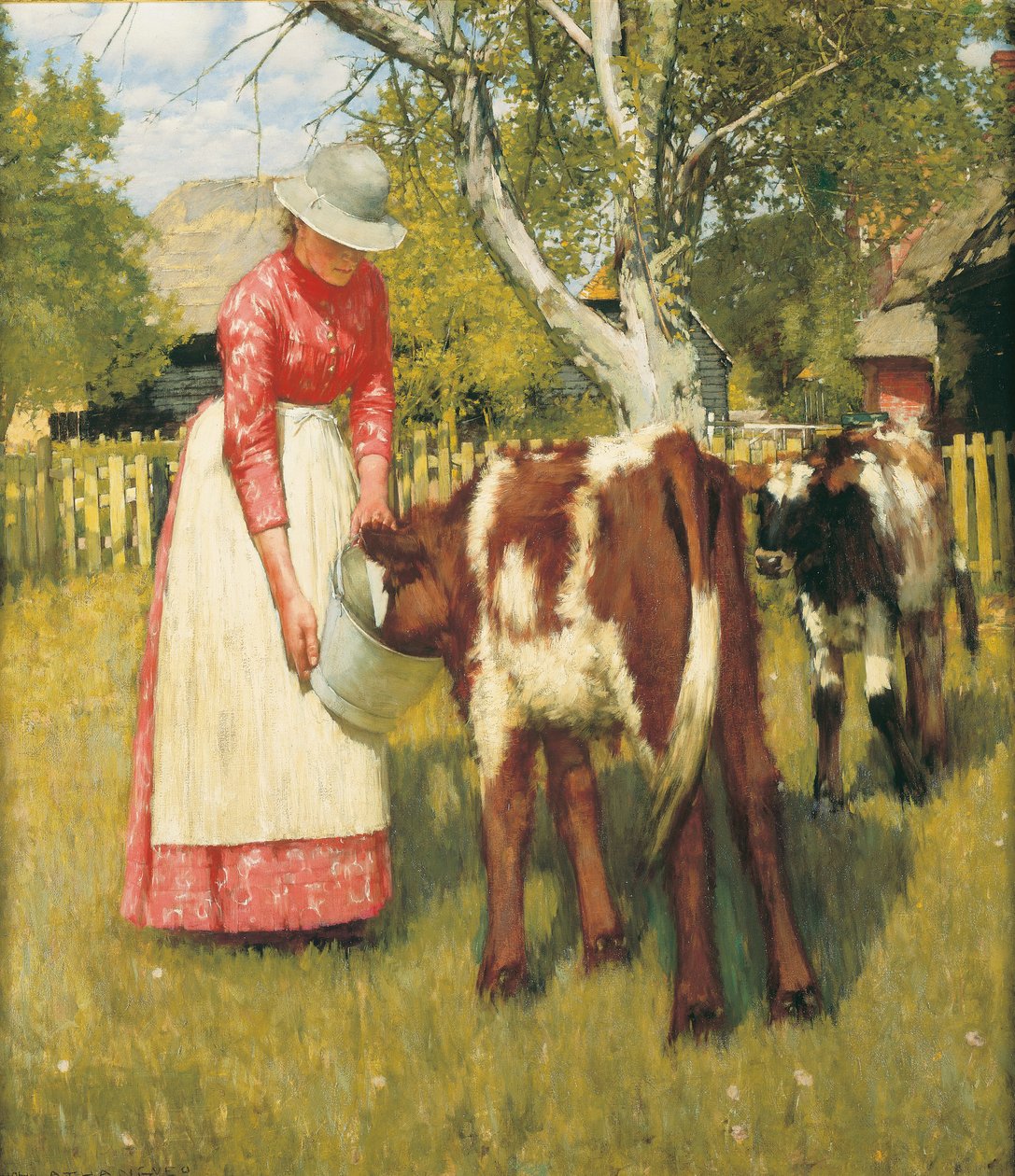 Det første måltid, ca. 1894 af Henry Herbert La Thangue
