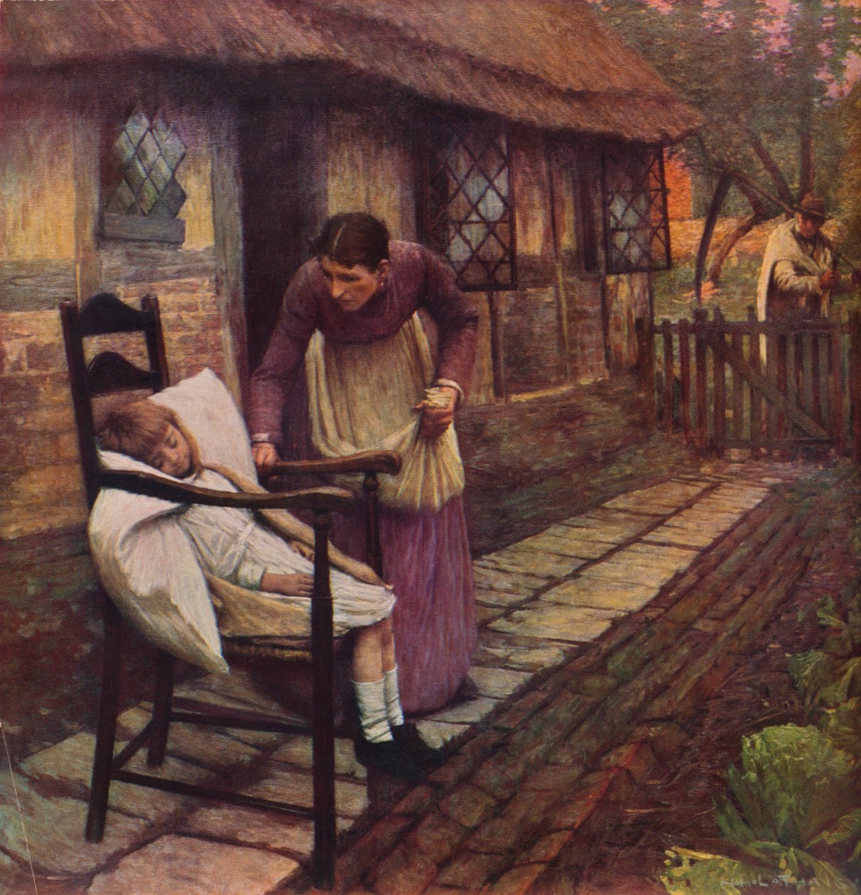 Manden med le, 1935 af Henry Herbert La Thangue