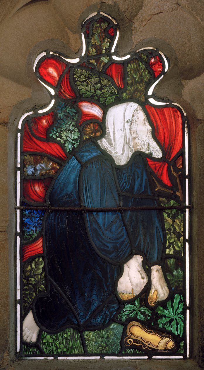 Alnwick, St Michael & St. Paul, James Powell & Sons, Henry Holiday, Moses & The Burning Bush, 1878 af Henry Holiday
