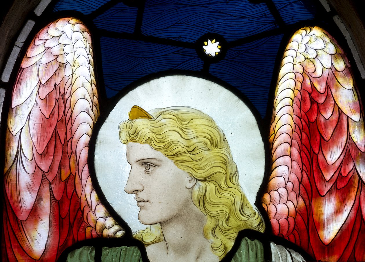 Ærkeenglen Uriel, detalje, 1882 af Henry Holiday