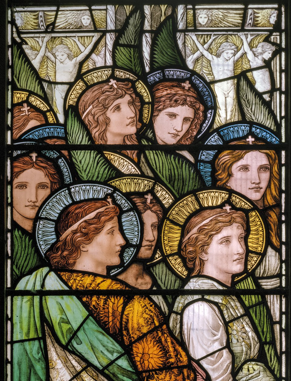 Bakewell, All Saints, Holiday Workshop, Henry Holiday, The Lamb Of God, Adoring Saints, 1893 af Henry Holiday