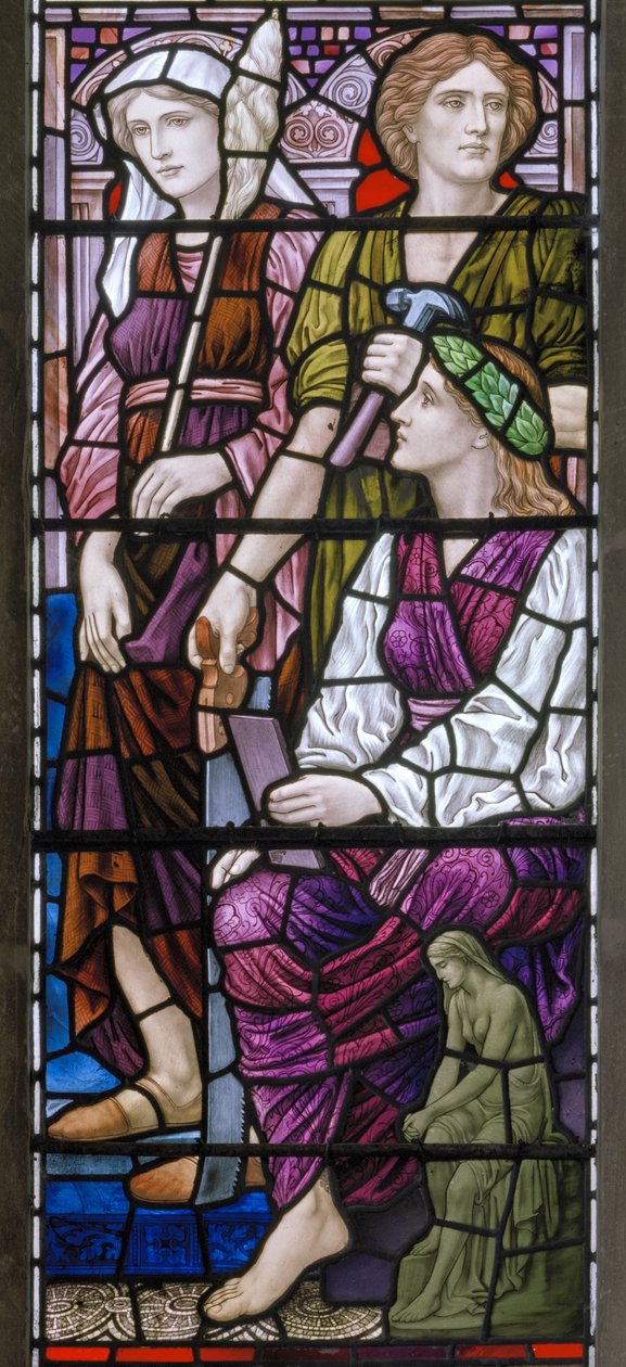 Buckland, St. Mary, Lowndes & Drury, Henry Holiday, Arkitektur, 1918 af Henry Holiday