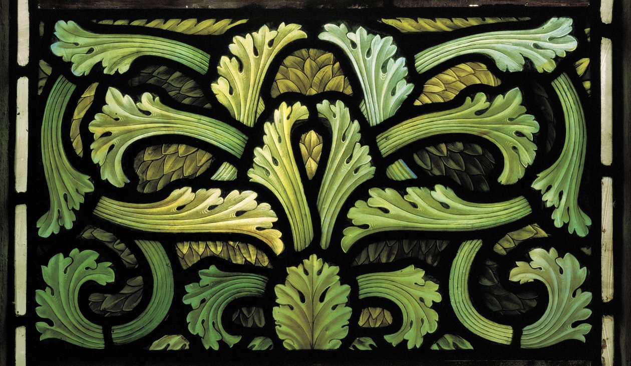 Foliage Pattern, Angels Of Judgment Window, 1887 af Henry Holiday