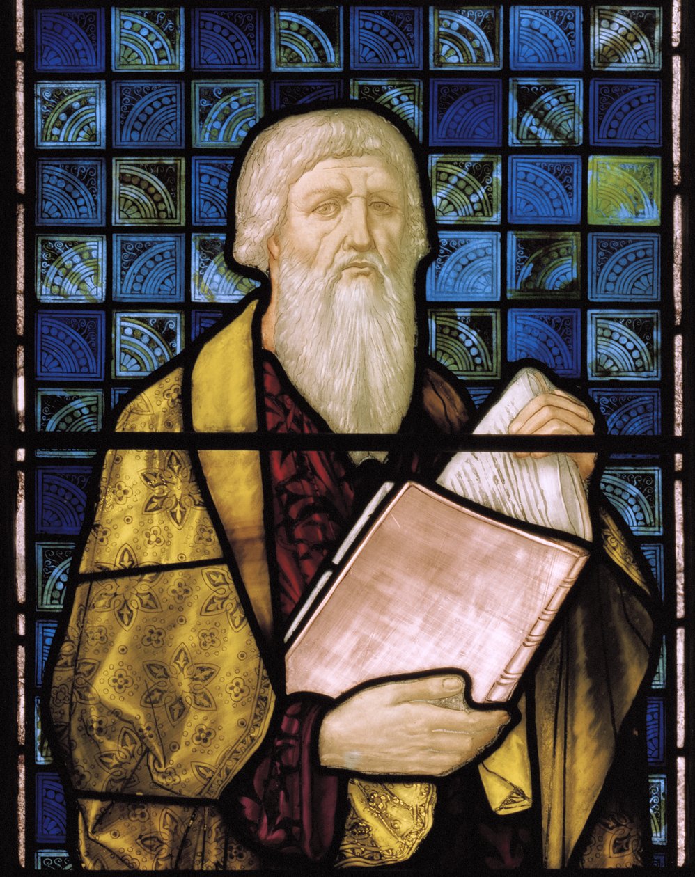 Esajas, 1879 (farvet glas) af Henry Holiday