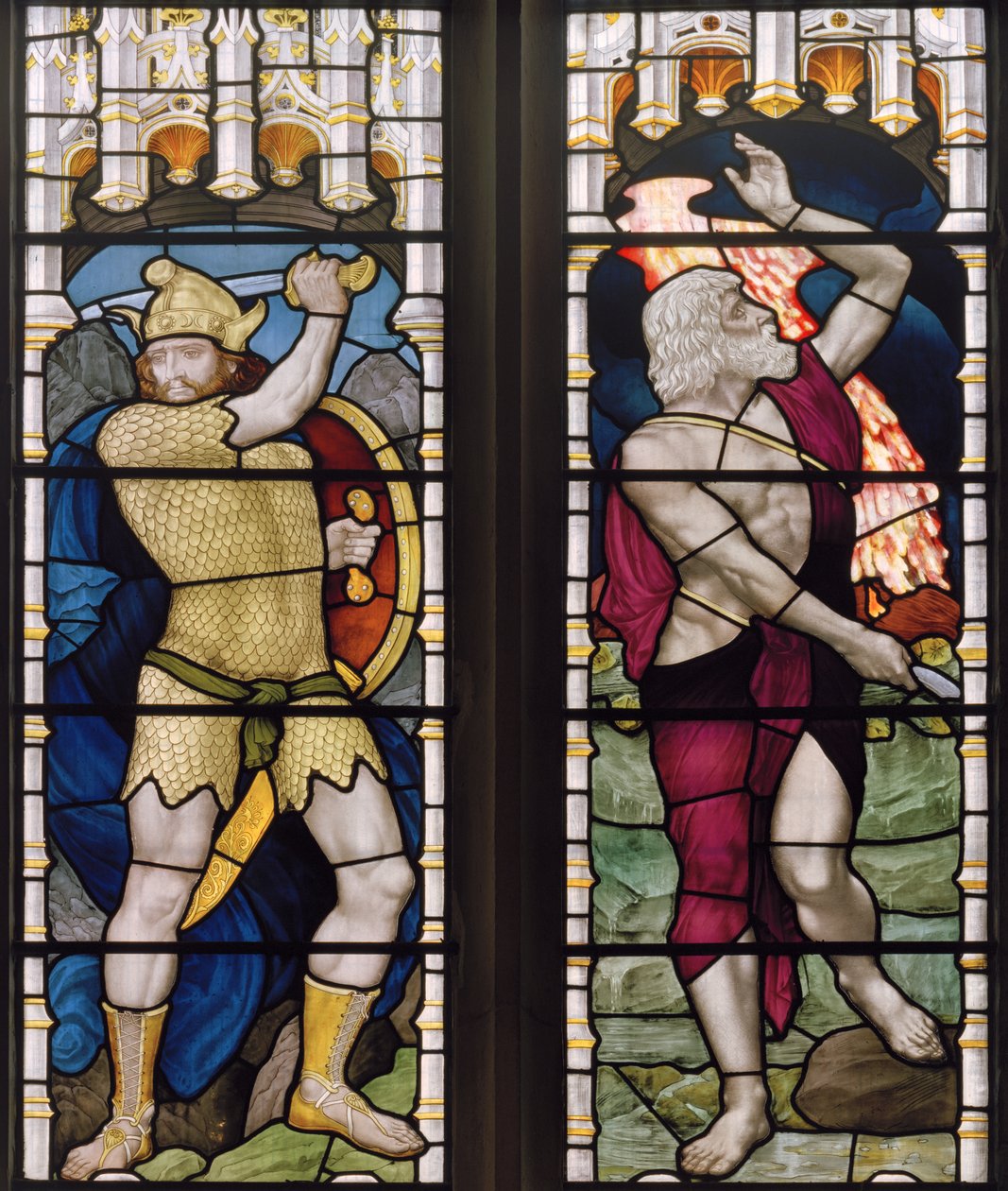 Joshua & Elijah, 1882 af Henry Holiday