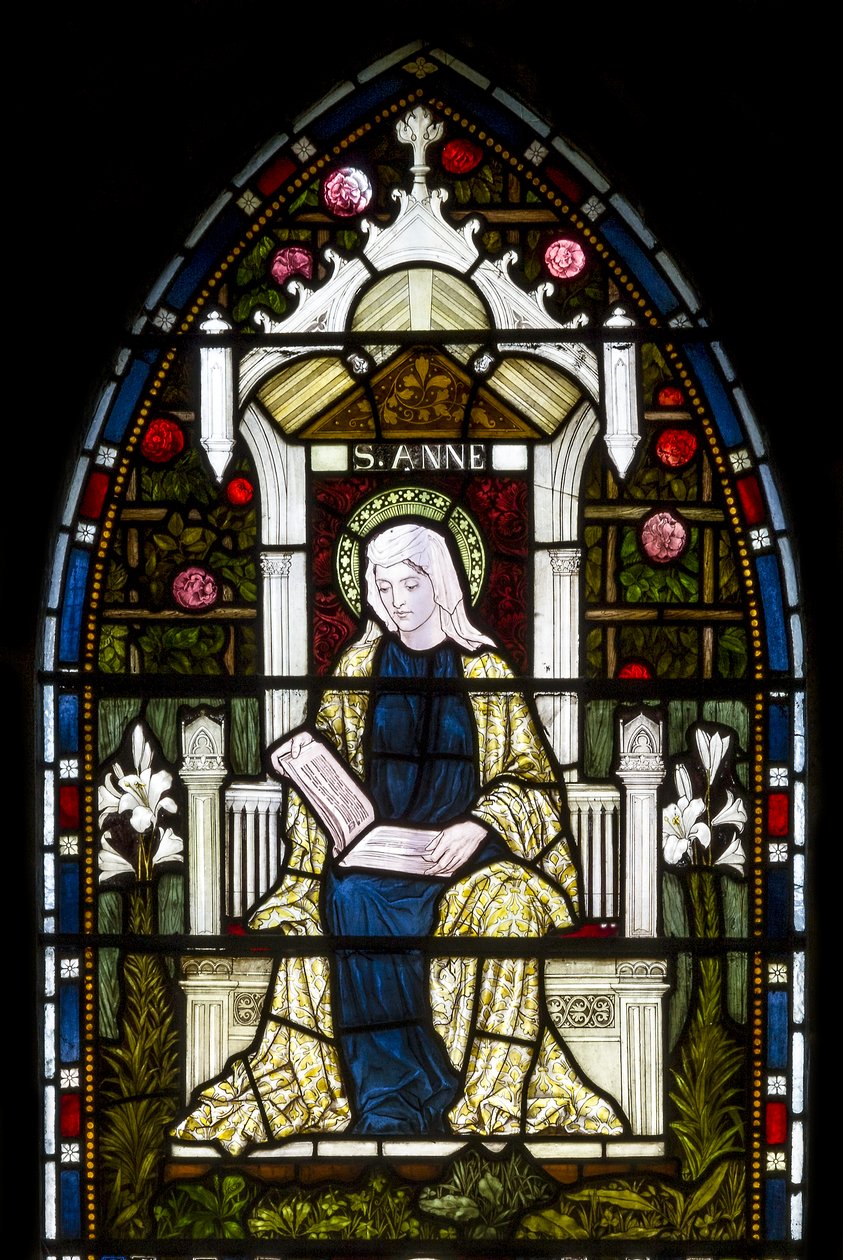 Kirkstall, St. Stephen, Heaton Butler & Bayne, Henry Holiday, St. Anne, ca. 1870 af Henry Holiday