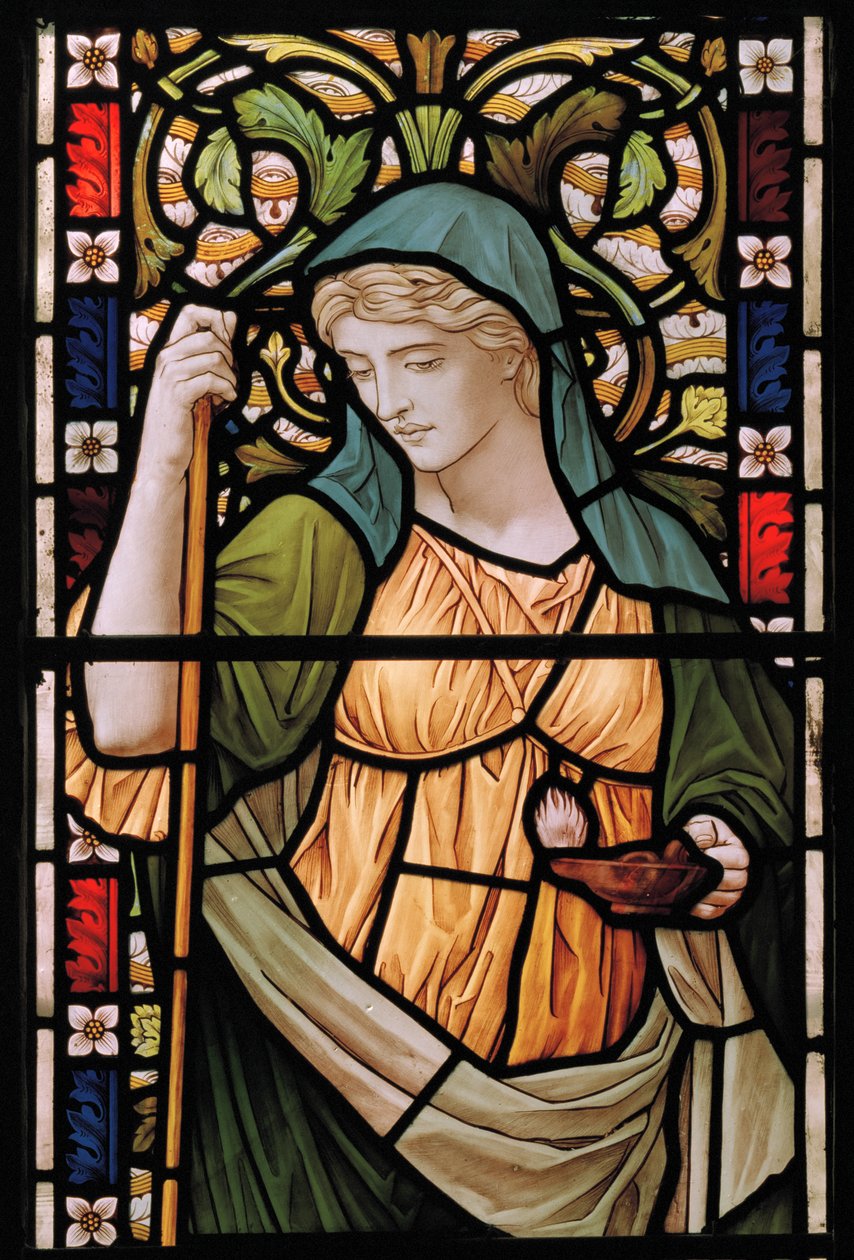 Seek & Ye Shall Find, 1888 (farvet glas) af Henry Holiday