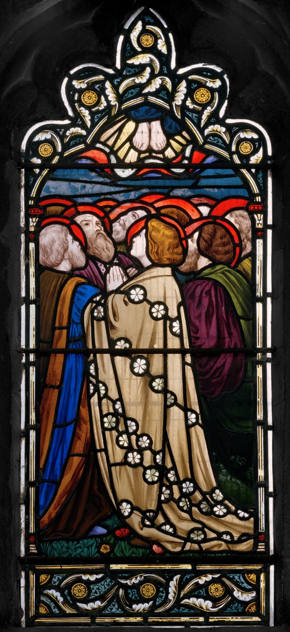 The Ascension, 1866 (farvet glas) af Henry Holiday