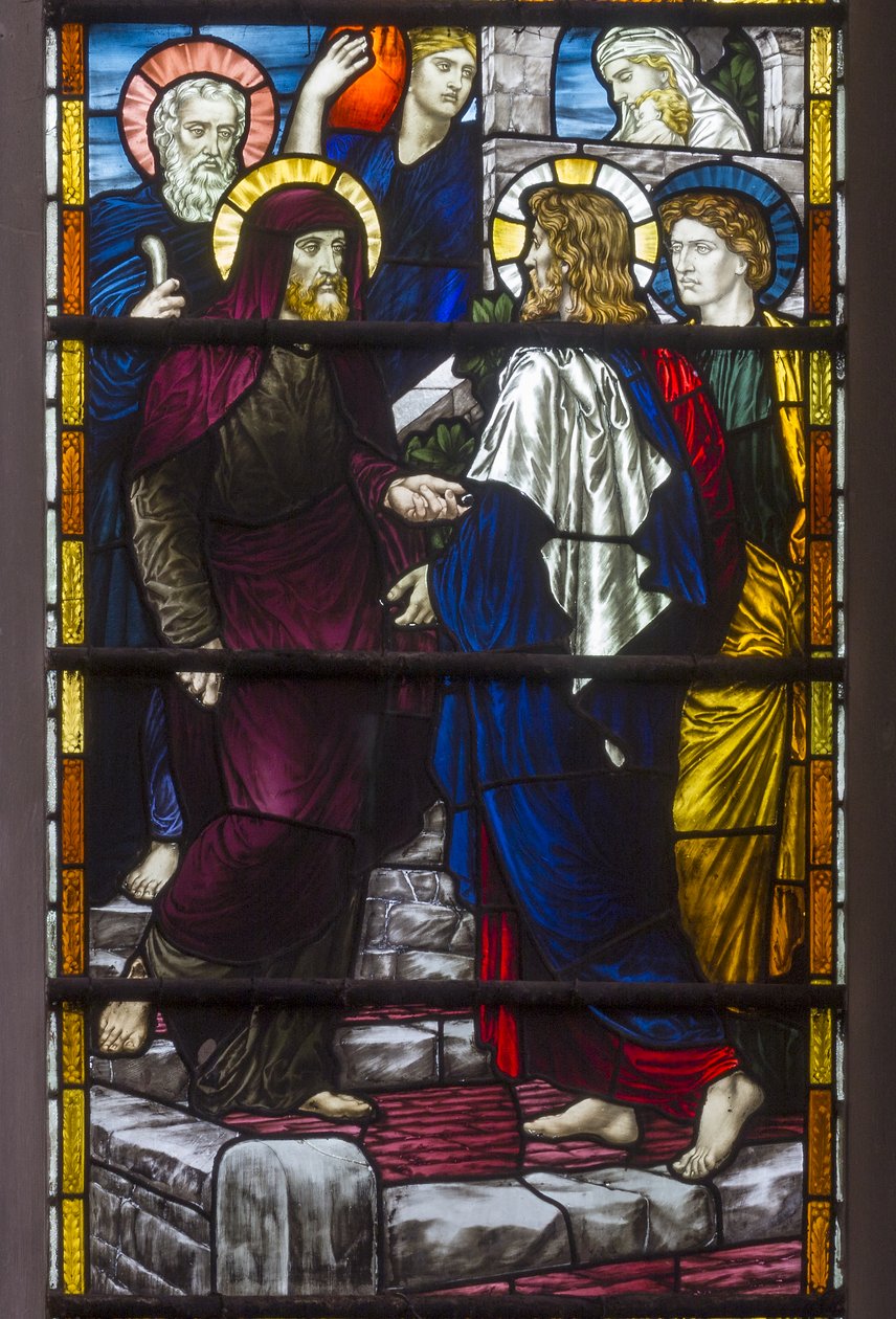 Westminster, St. Margaret, James Powell & Sons, Henry Holiday, Christ Leaving The House Of Mary & Martha, 1883 af Henry Holiday