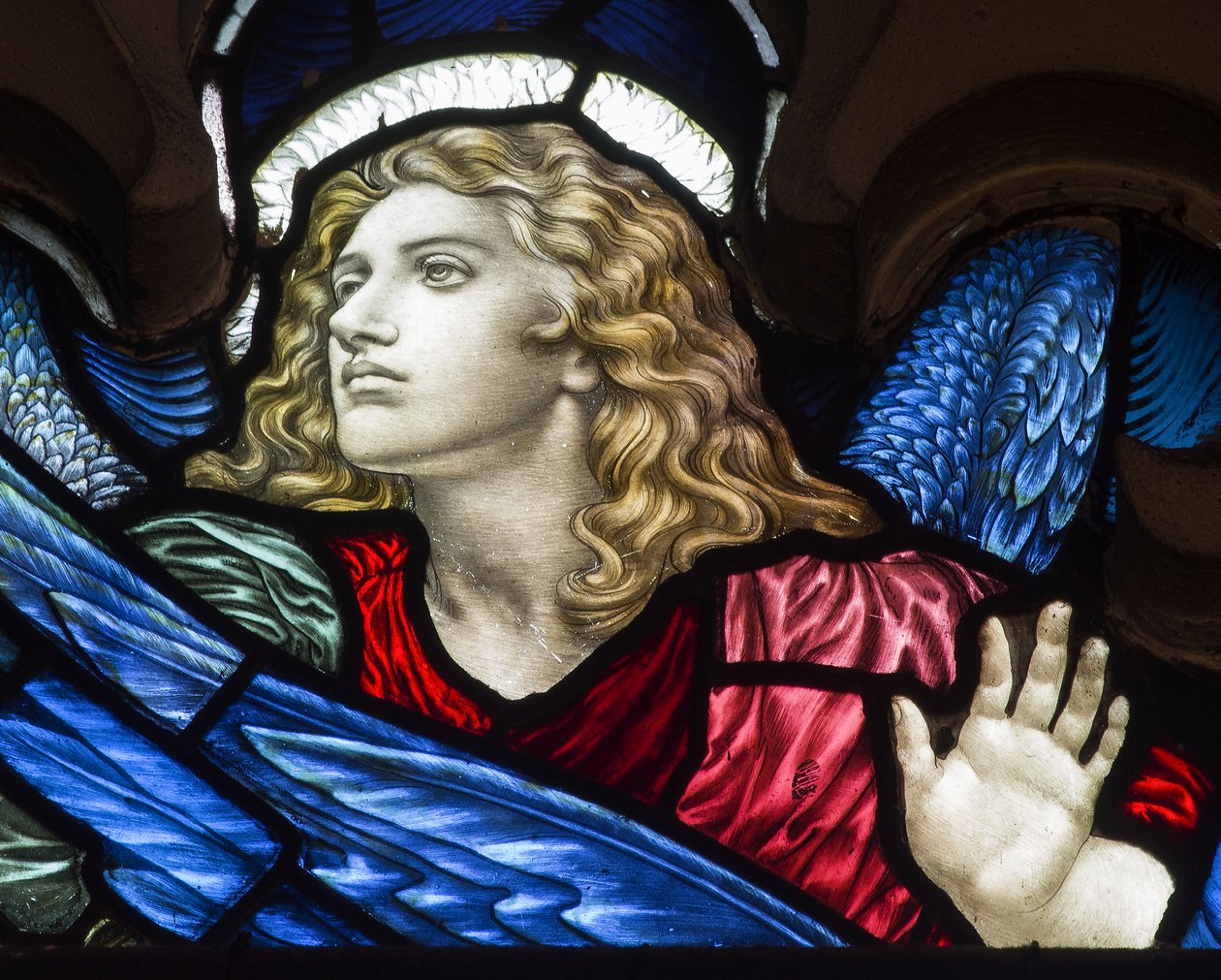 Westminster, St. Margaret, James Powell & Sons, Henry Holiday, Head Of An Angel, 1883 af Henry Holiday