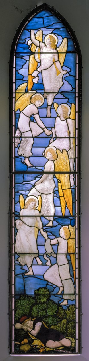 Wolsingham, St Mary & St Stephen, James Powell & Sons, Henry Holiday, Jacobs Ladder, 1881 af Henry Holiday