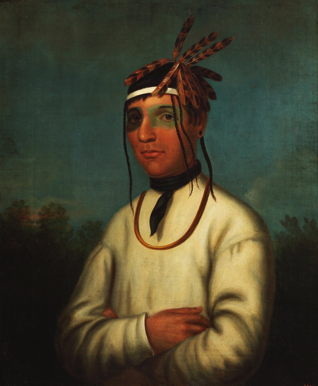 Caa-Tou-See (Chippewa) 1831 (olie på lærred) af Henry Inman