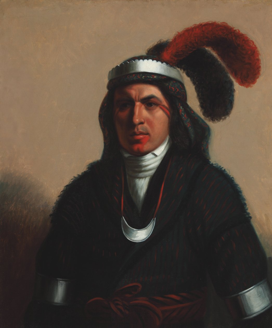 Coosa-Tustunnuggee (Creek) 1831 (Olie på lærred) af Henry Inman