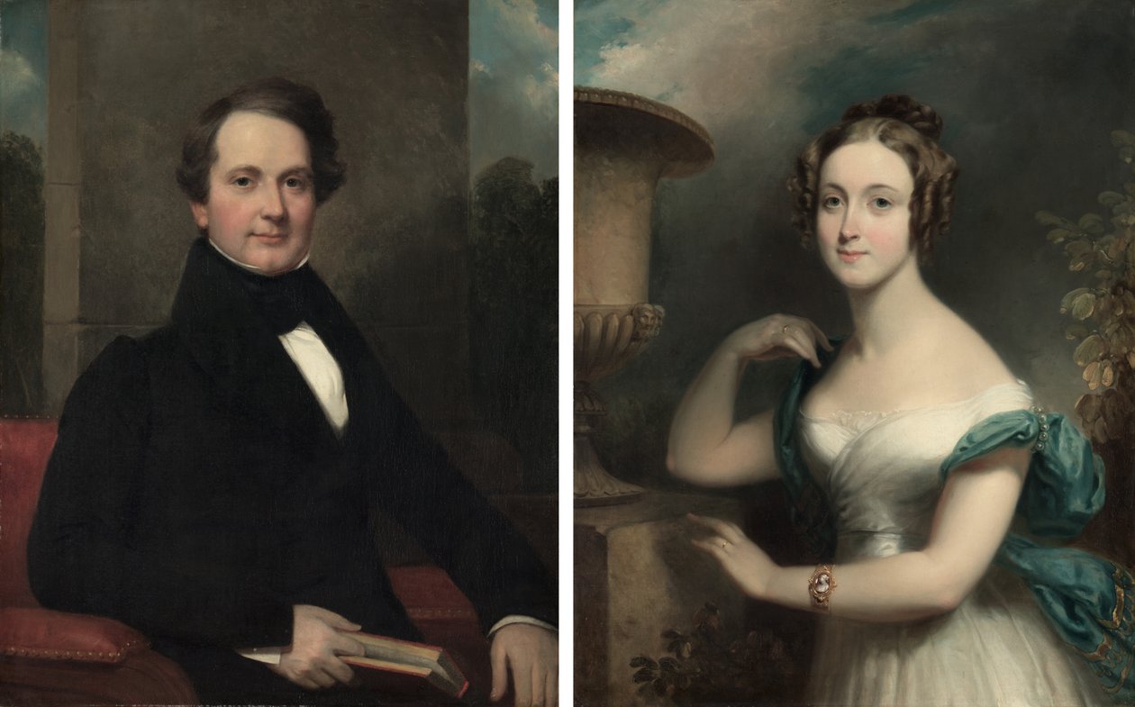 Frederic Betts; Mary Ward Betts af Henry Inman