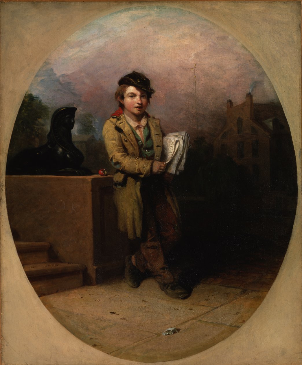 News Boy, 1841 af Henry Inman