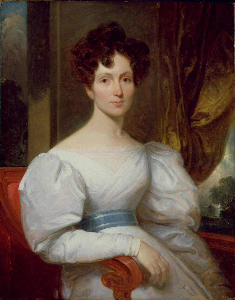 Portræt af Fanny Kemble Butler (1809-93) (olie på lærred) af Henry Inman