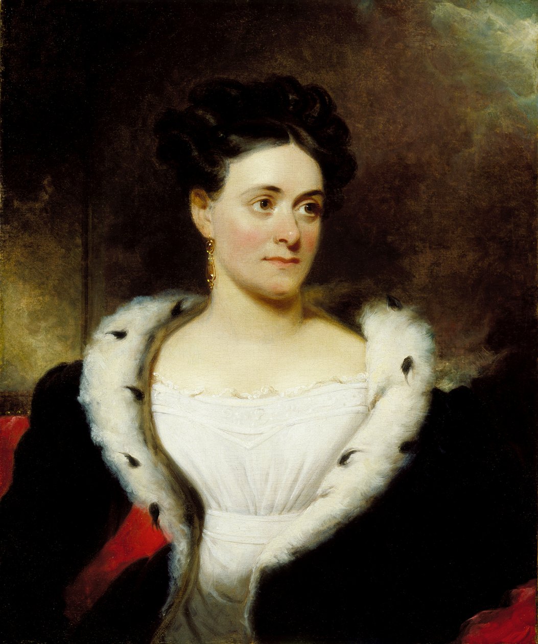 Portræt af fru James W. Wallack af Henry Inman