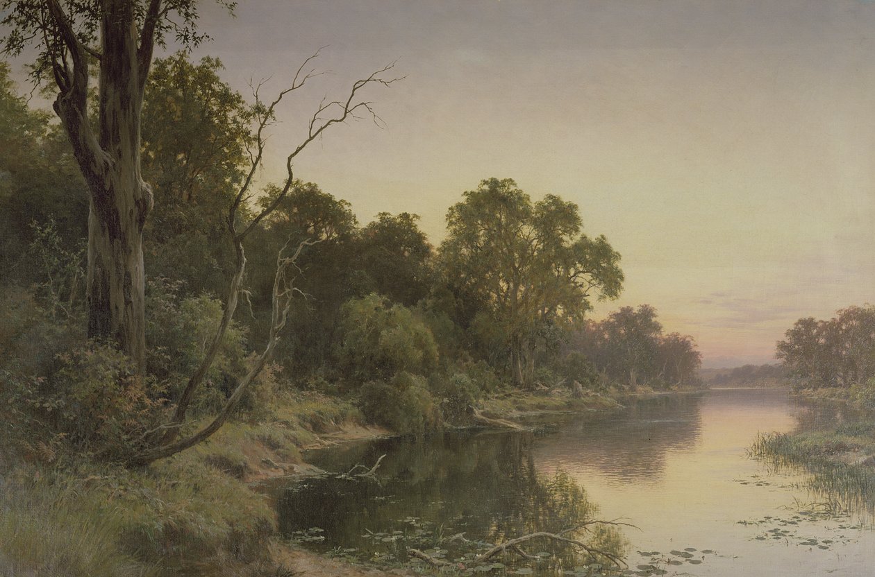 En dødvande af floden Murray af Henry James Johnstone