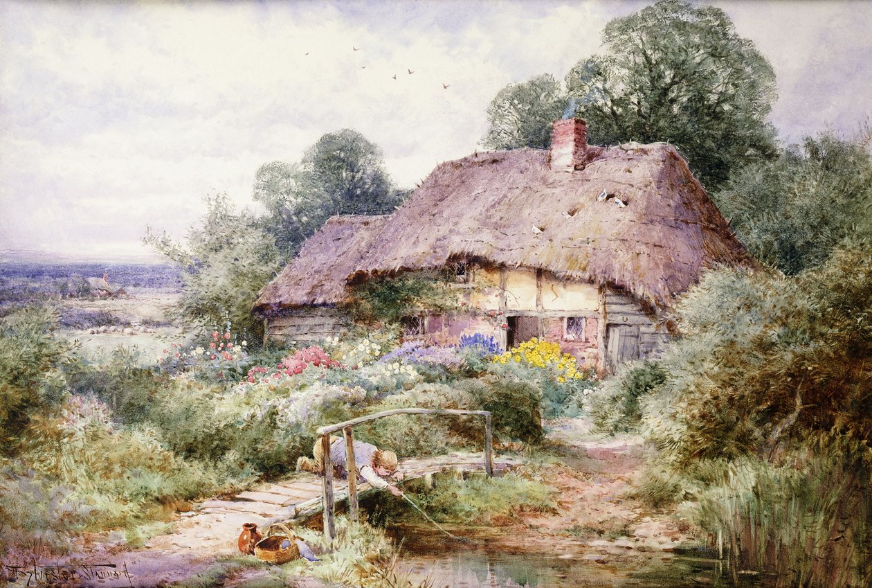 Fange Tiddlers i Eastbury, Berkshire af Henry John Sylvester Stannard