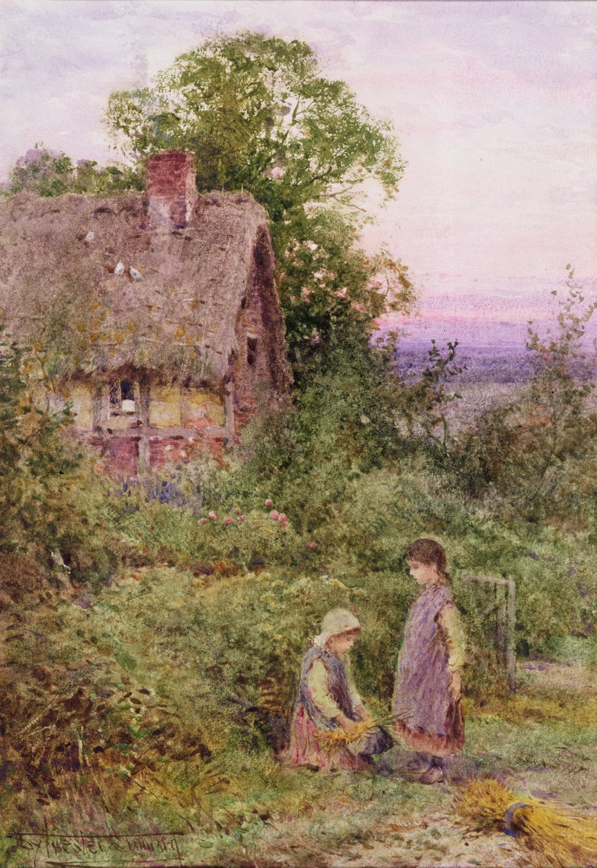 Hjælpende hånd (akvarel) af Henry John Sylvester Stannard