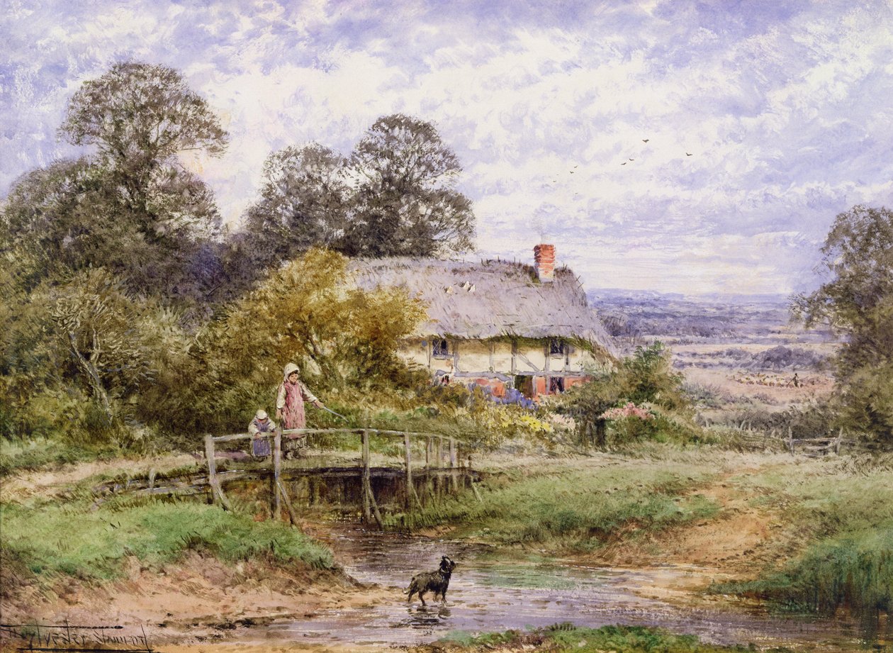 Henter (akvarel) af Henry John Sylvester Stannard