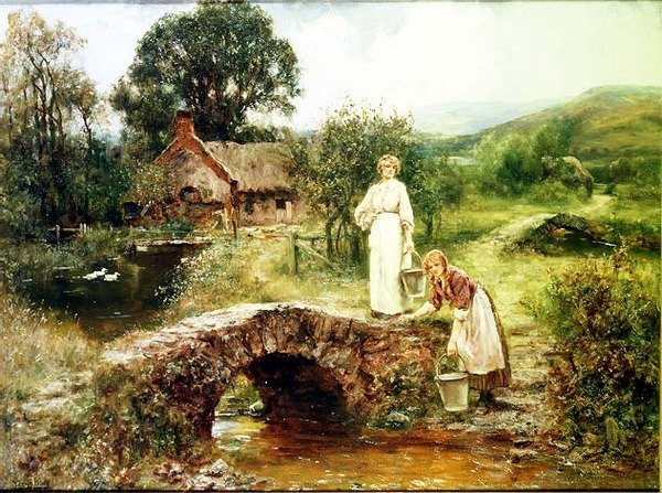 Henter vand af Henry John Yeend King