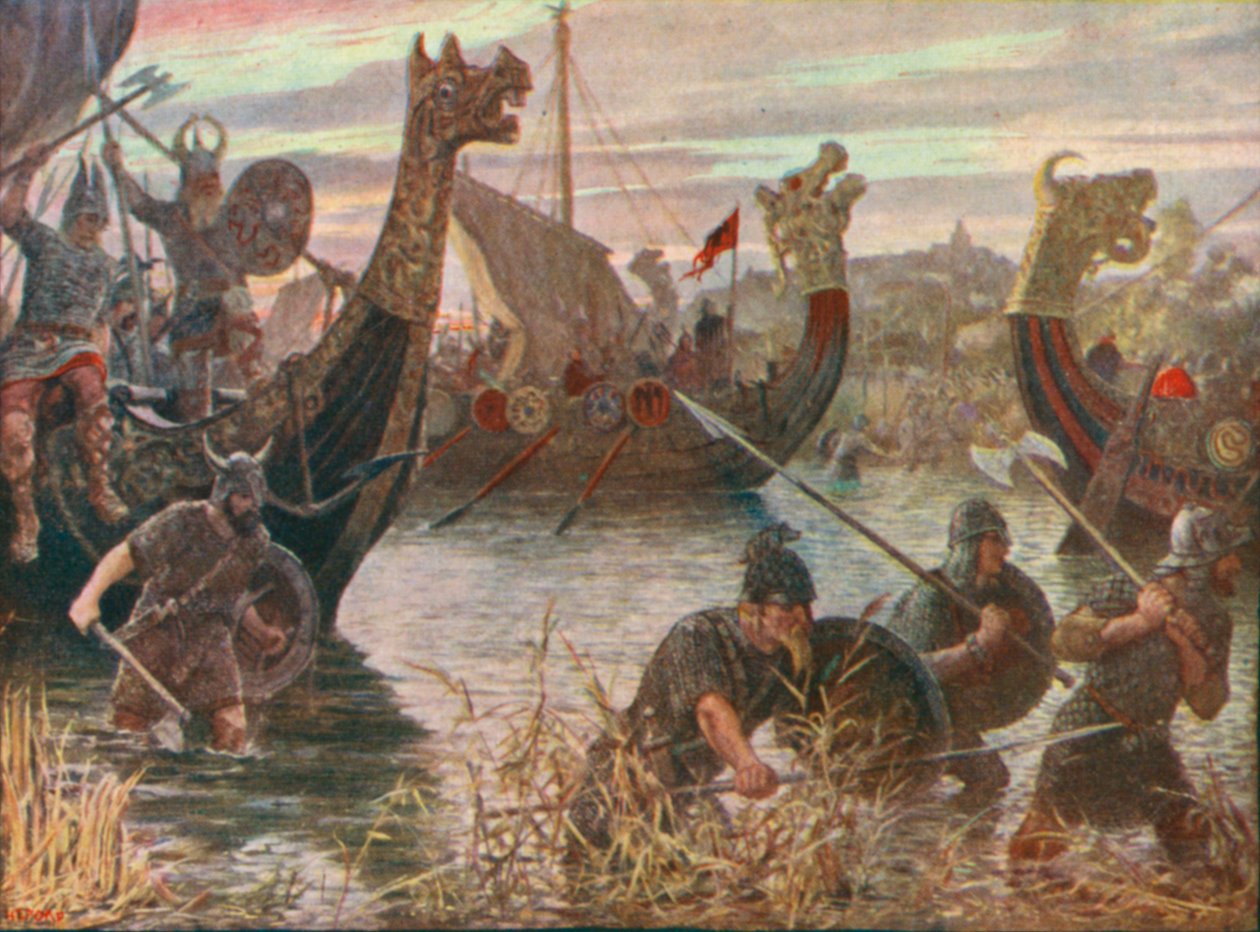 Et dansk angreb (farvelitografi) af Henry Justice Ford