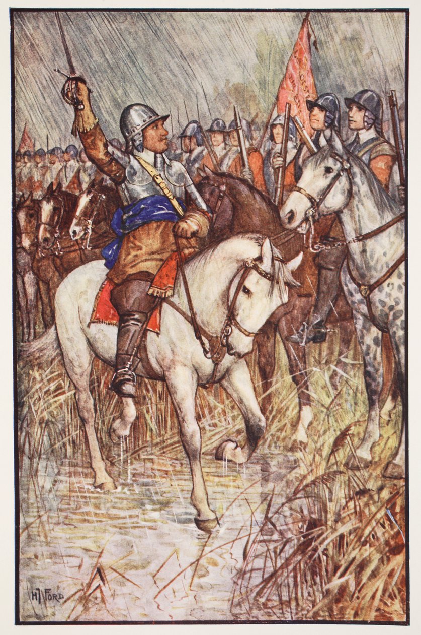 Cromwell and his Ironsides, illustration fra 