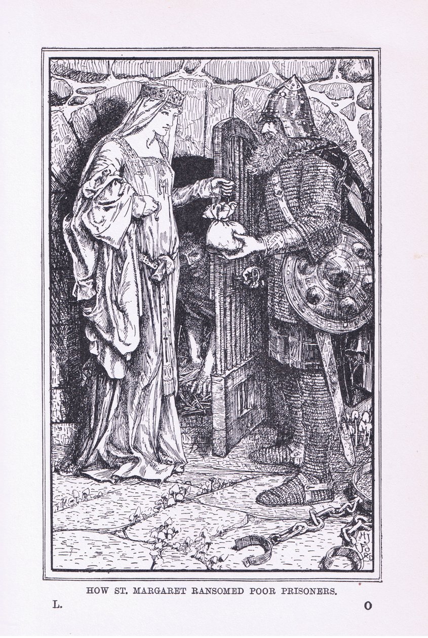 Hvordan St. Margaret løskøbte fattige fanger, 1912 af Henry Justice Ford