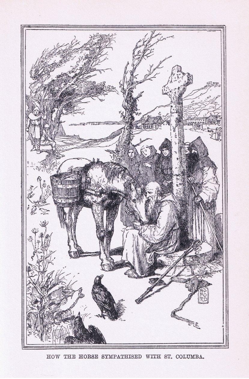 Hvordan hesten sympatiserede med Sankt Columba, 1912 af Henry Justice Ford