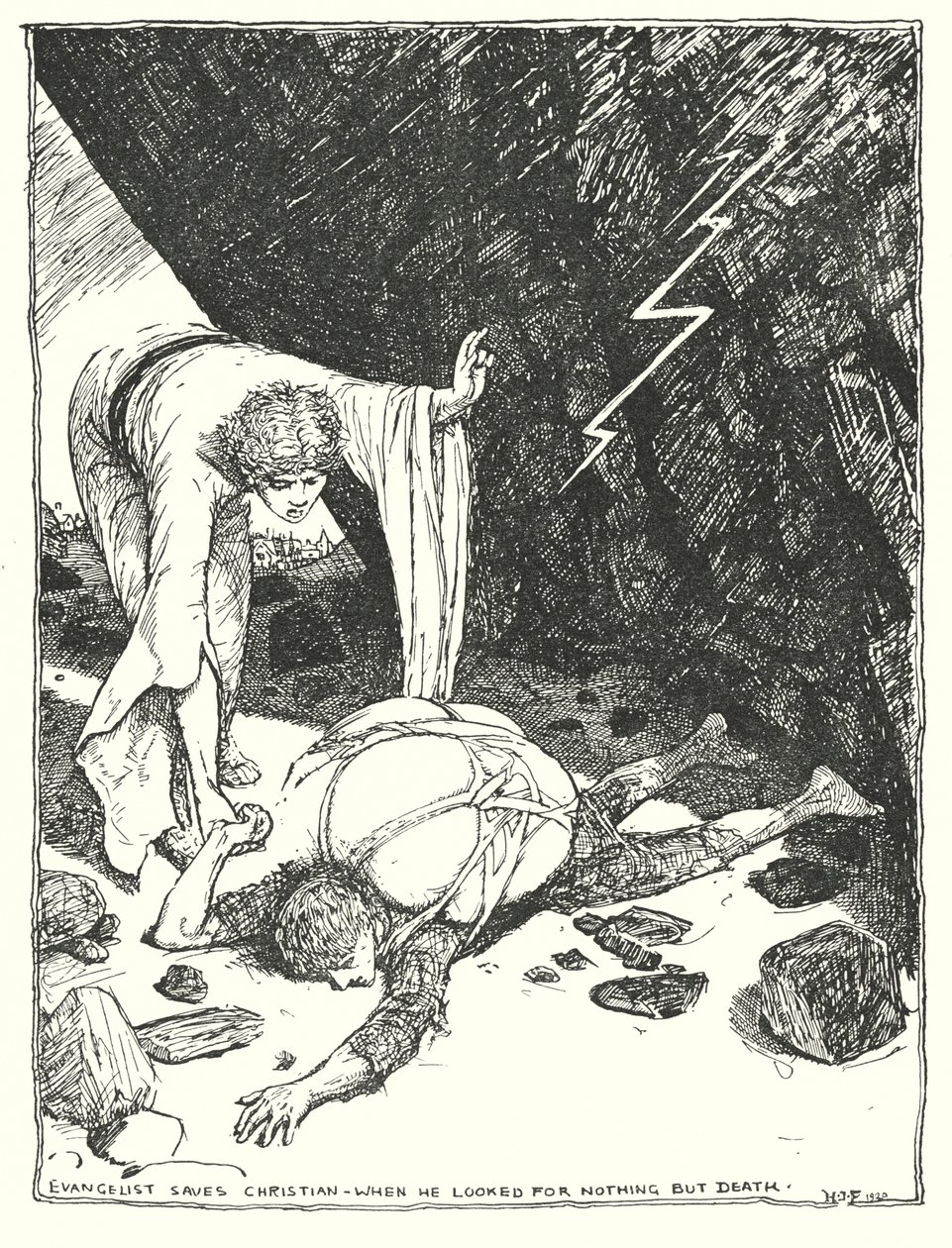 Illustration til The Pilgrim