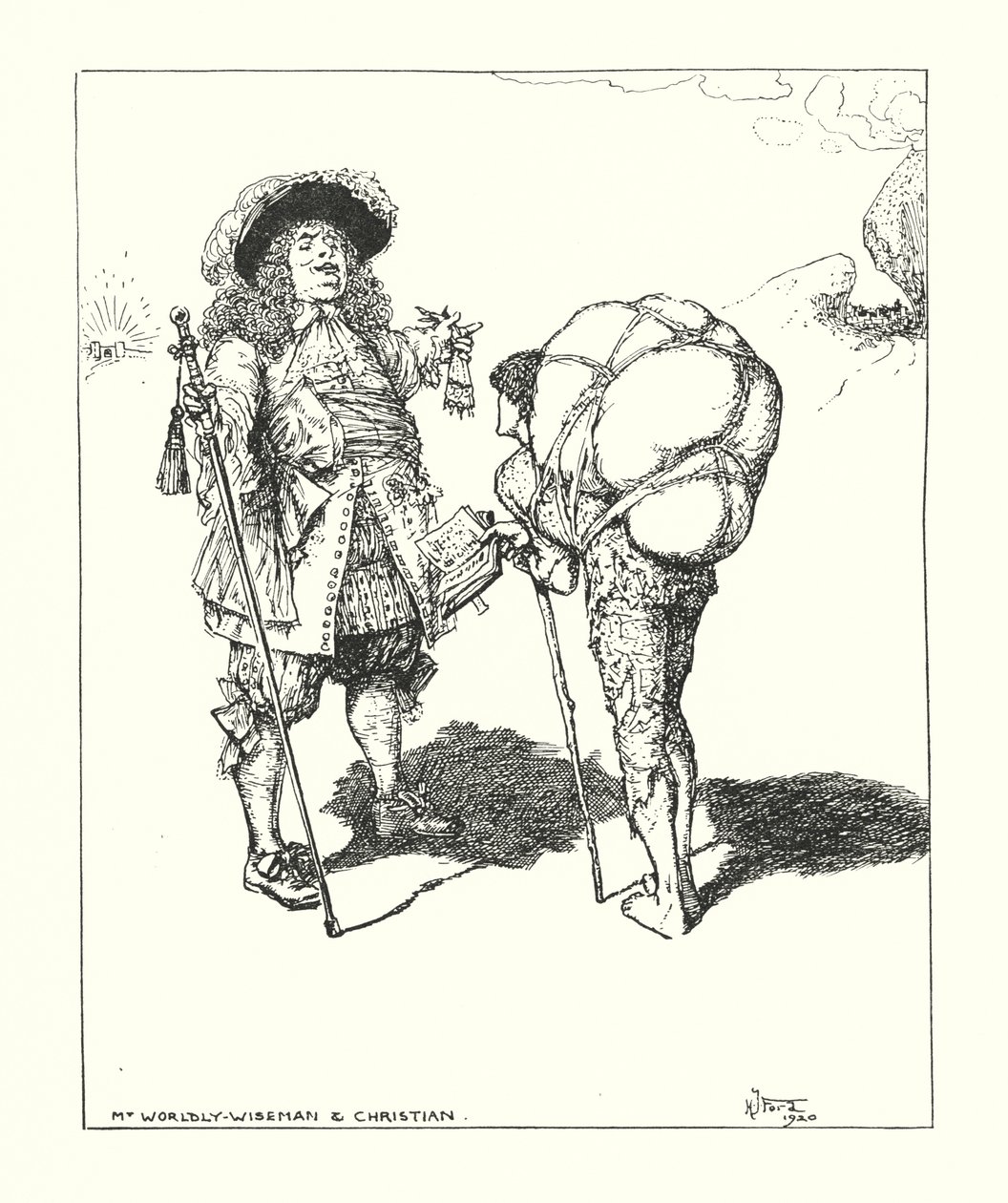 Illustration til The Pilgrim
